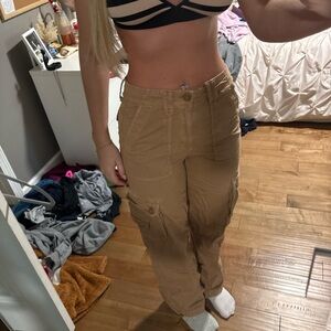 American Eagle Outfitters Tan Straight Leg Pants